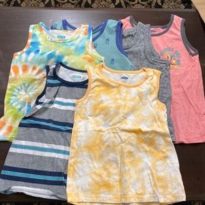 Lot of 6 tank tops boys 5T/5 gently worn
